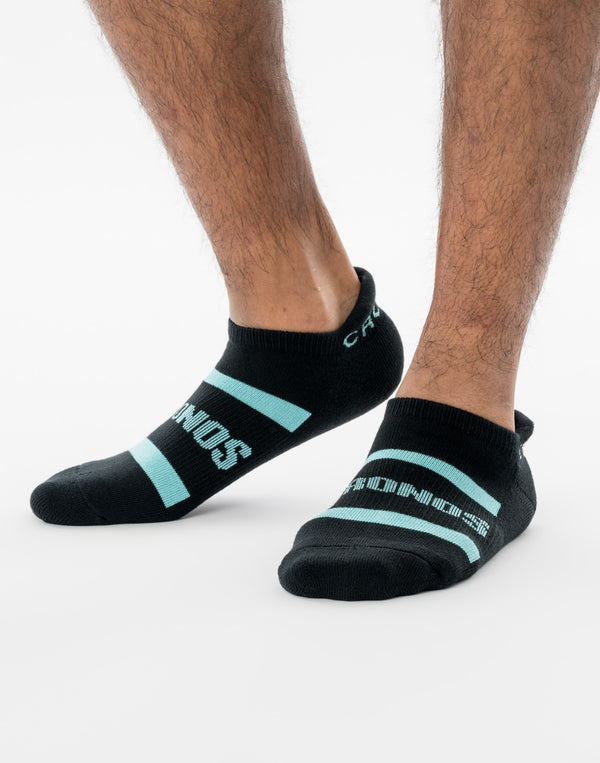 CRONOS VELOCITY ANKLE SOCKS【BLACK×T.BLUE】