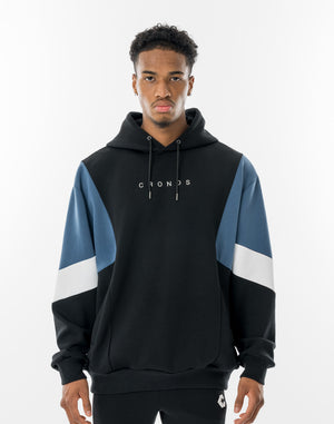 CRONOS ASCENT TRACK HOODIE【BLACK×BLUE】