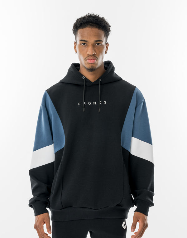 CRONOS ASCENT TRACK HOODIE【BLACK×BLUE】