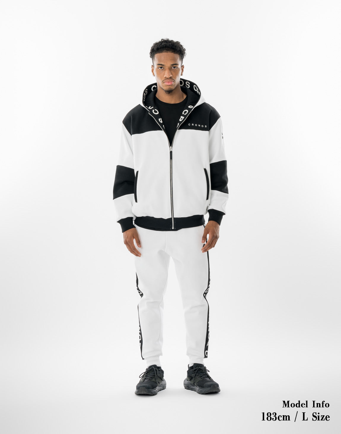 CRONOS VERTEX ZIP HOODIE【WHITE】