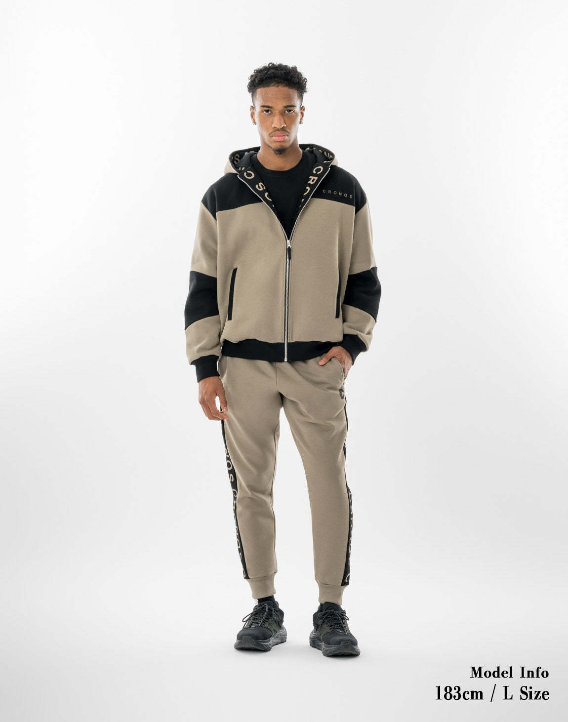 CRONOS VERTEX ZIP HOODIE【TAUPE】