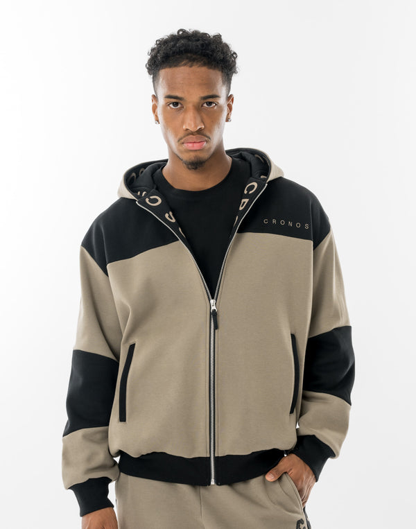 CRONOS VERTEX ZIP HOODIE【TAUPE】