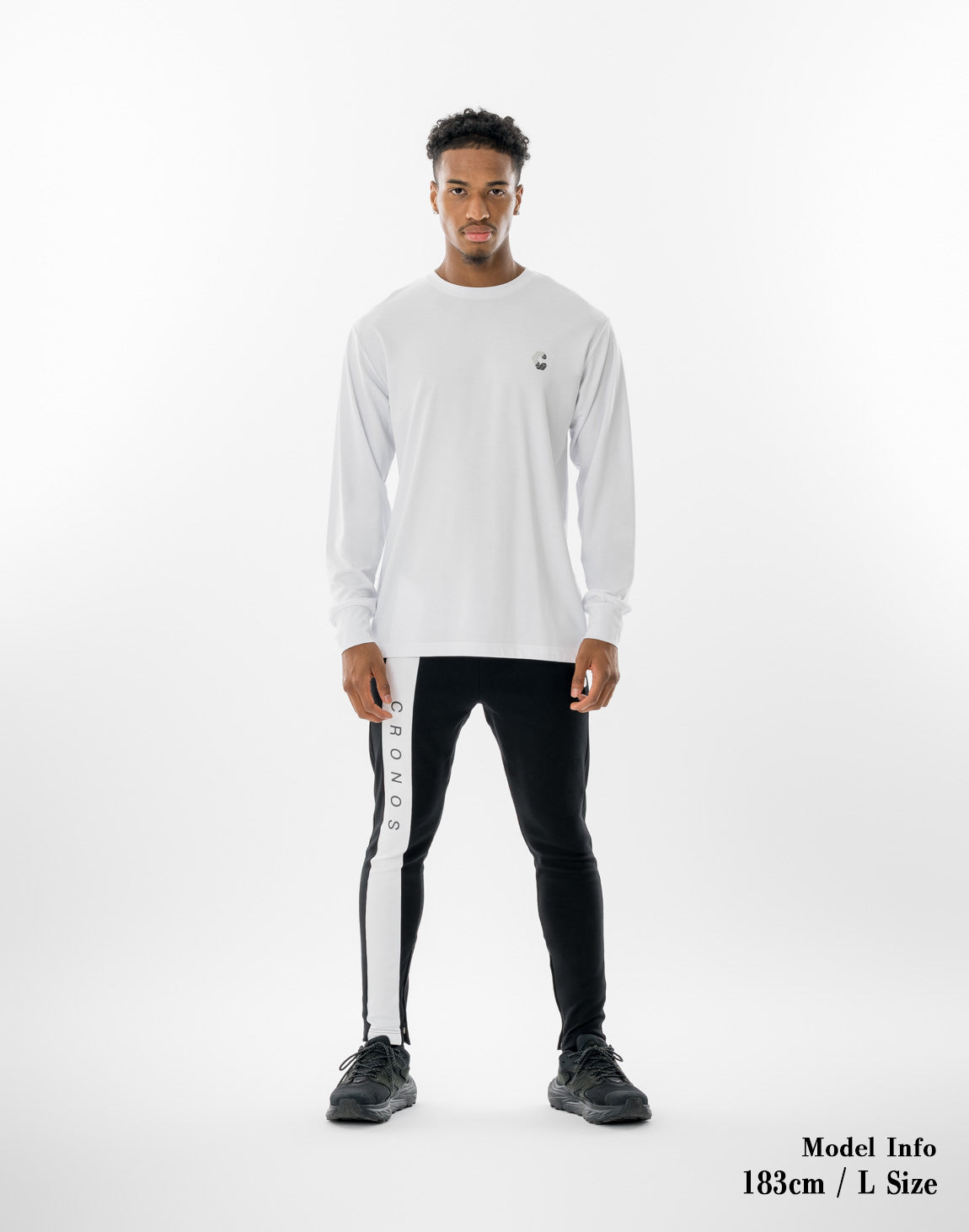 CRONOS AXIS LINE PANTS【BLACK×WHITE】