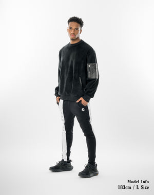 CRONOS FUR EDGE  SWEAT【BLACK】