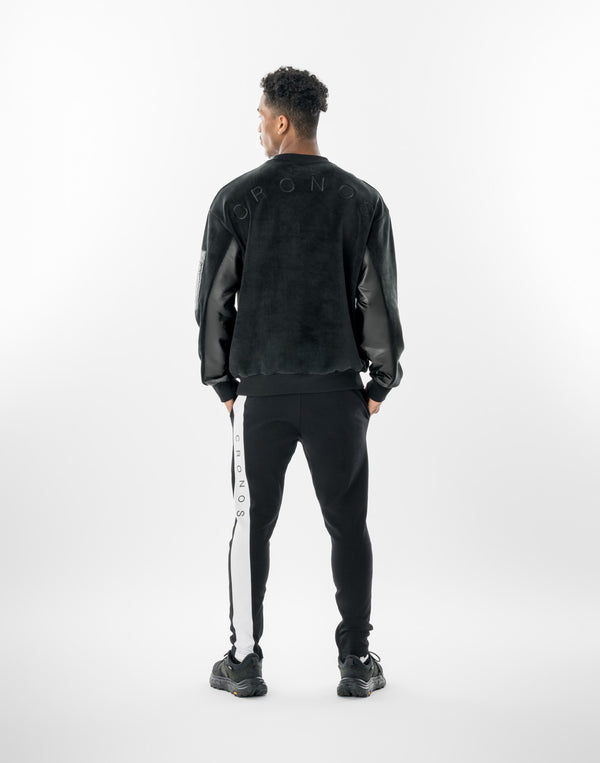 CRONOS AXIS LINE PANTS【BLACK×WHITE】