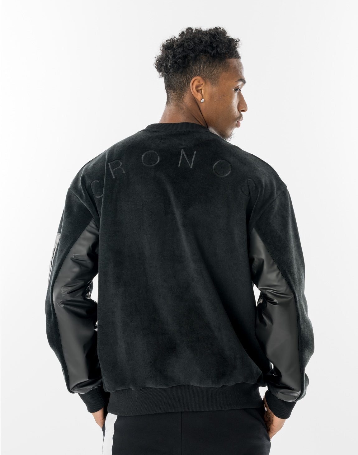 CRONOS FUR EDGE SWEAT【BLACK】