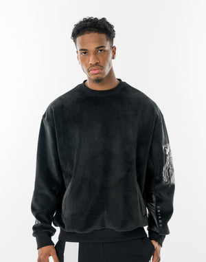 CRONOS FUR EDGE  SWEAT【BLACK】