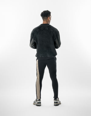 CRONOS AXIS LINE PANTS【BLACK×TAUPE】