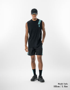 CRONOS VELOCITY SOCKS [BLACK×T.BLUE]