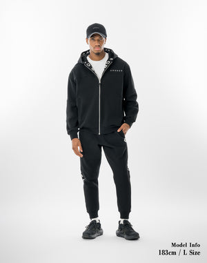 CRONOS VERTEX ZIP HOODIE【BLACK】