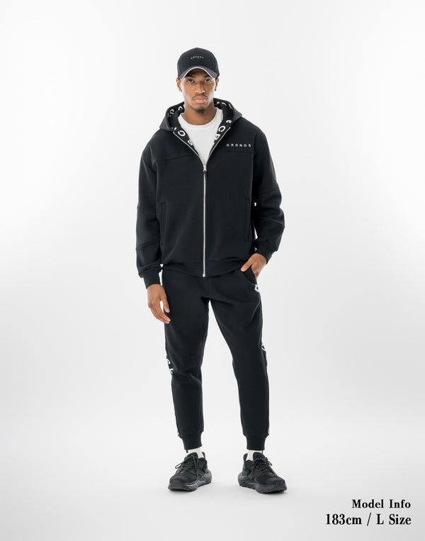 CRONOS VERTEX ZIP HOODIE【BLACK】