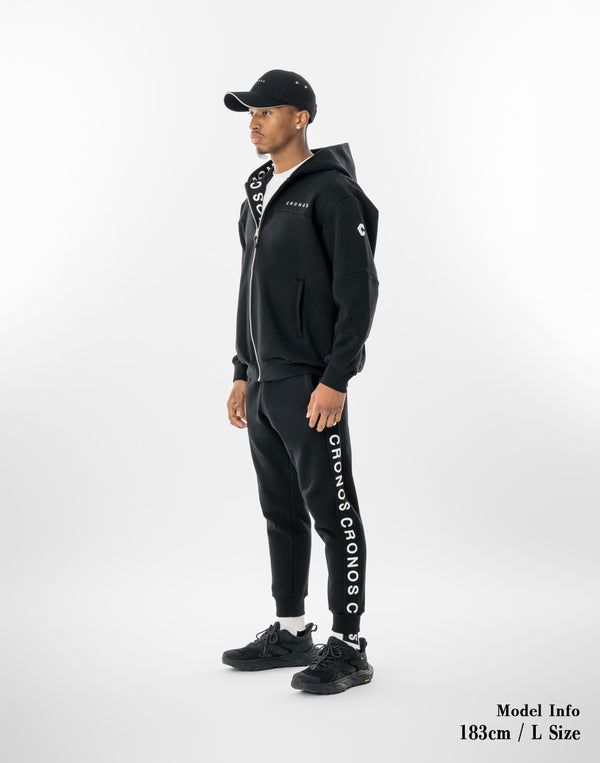 CRONOS VERTEX ZIP HOODIE【BLACK】