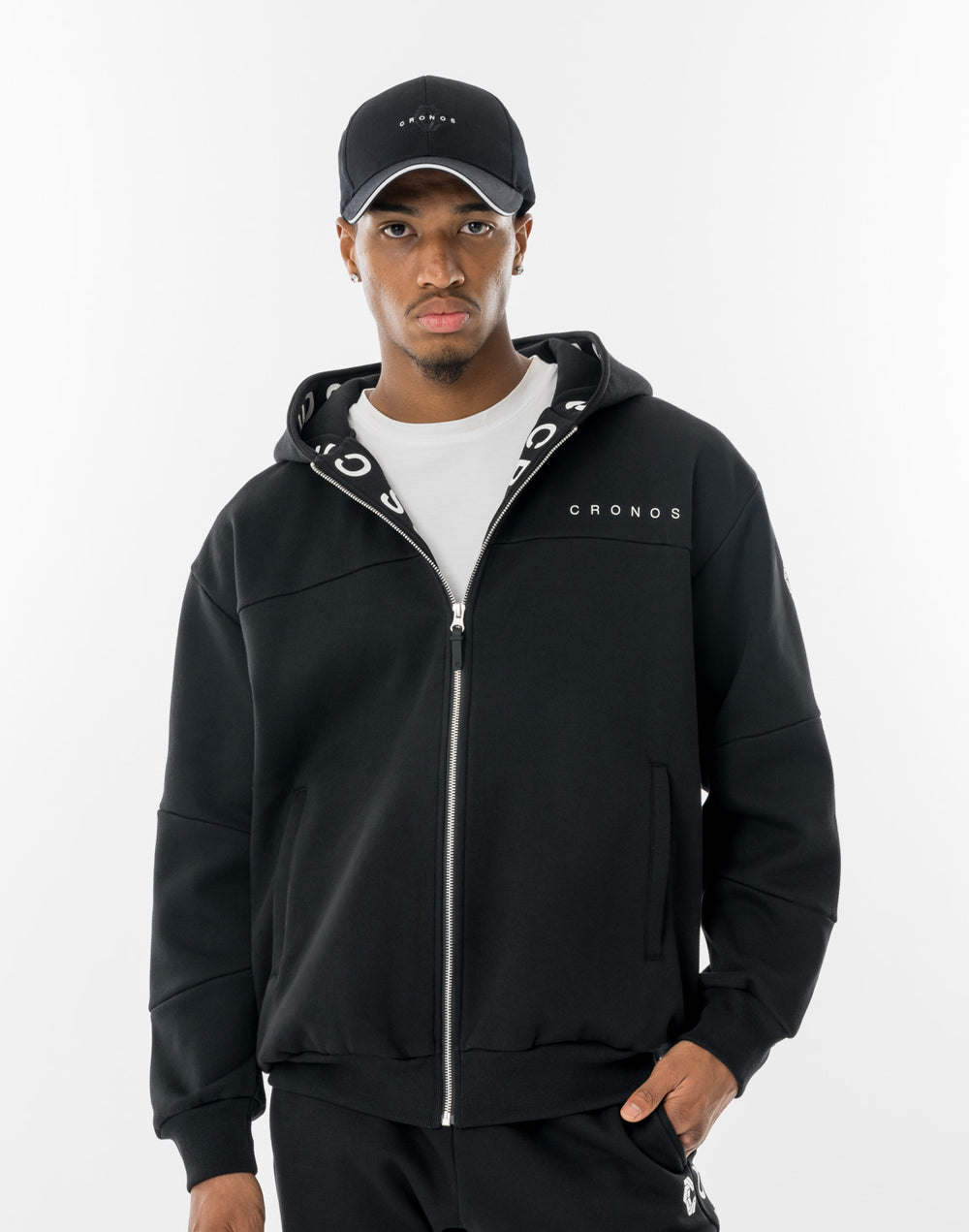 CRONOS VERTEX ZIP HOODIE【BLACK】