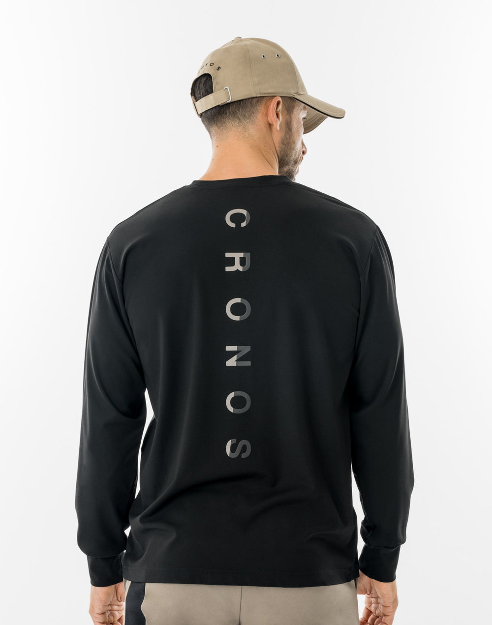 CRONOS LUMINA FIT L/S TEE【BLACK×TAUPE】