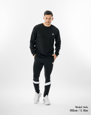 CRONOS LUMINA FIT L/S TEE【BLACK×WHITE】