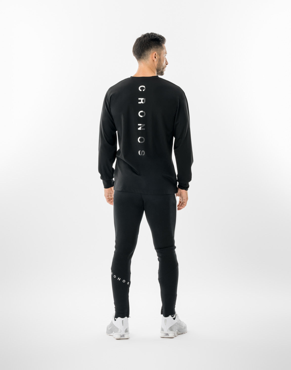 CRONOS LUMINA FIT L/S TEE【BLACK×WHITE】