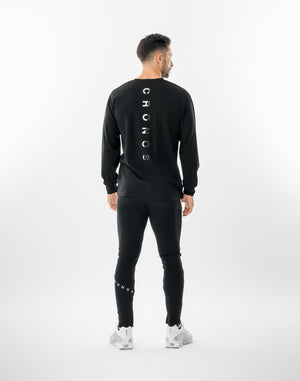 CRONOS LUMINA FIT L/S TEE【BLACK×WHITE】