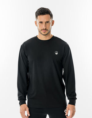 CRONOS LUMINA FIT L/S TEE【BLACK×WHITE】