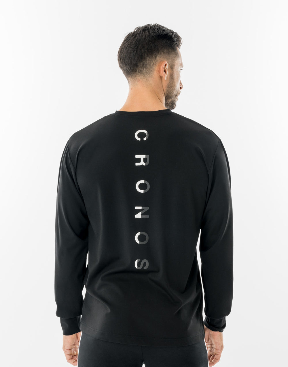 CRONOS LUMINA FIT L/S TEE【BLACK×WHITE】