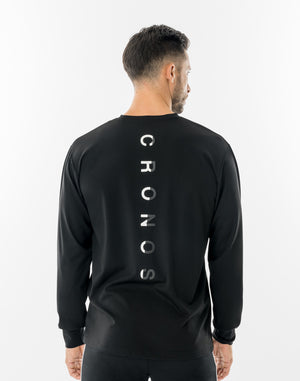 CRONOS LUMINA FIT L/S TEE【BLACK×WHITE】