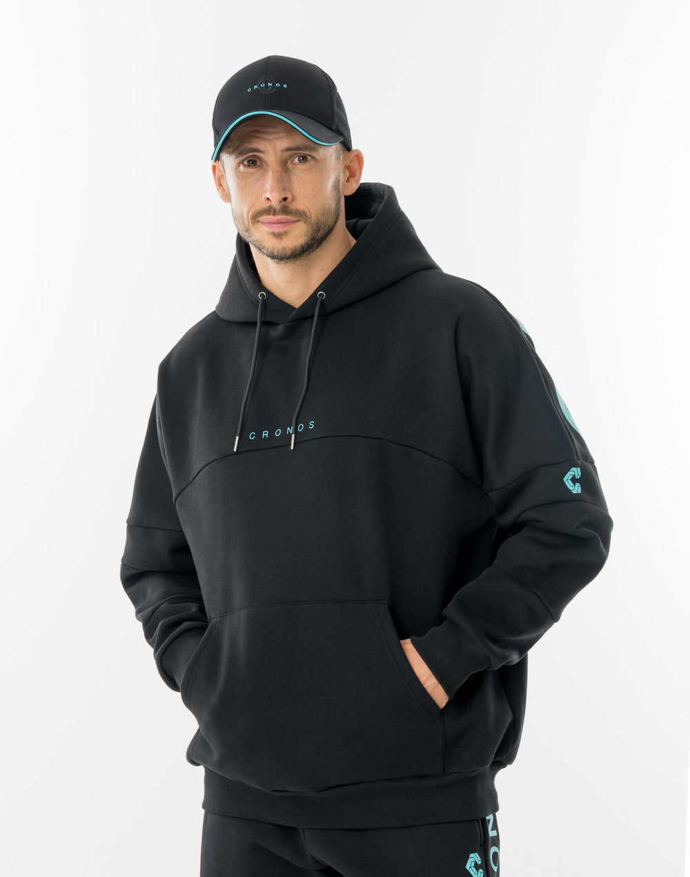 CRONOS ASCENT HOODIE【BLACK×T.BLUE】