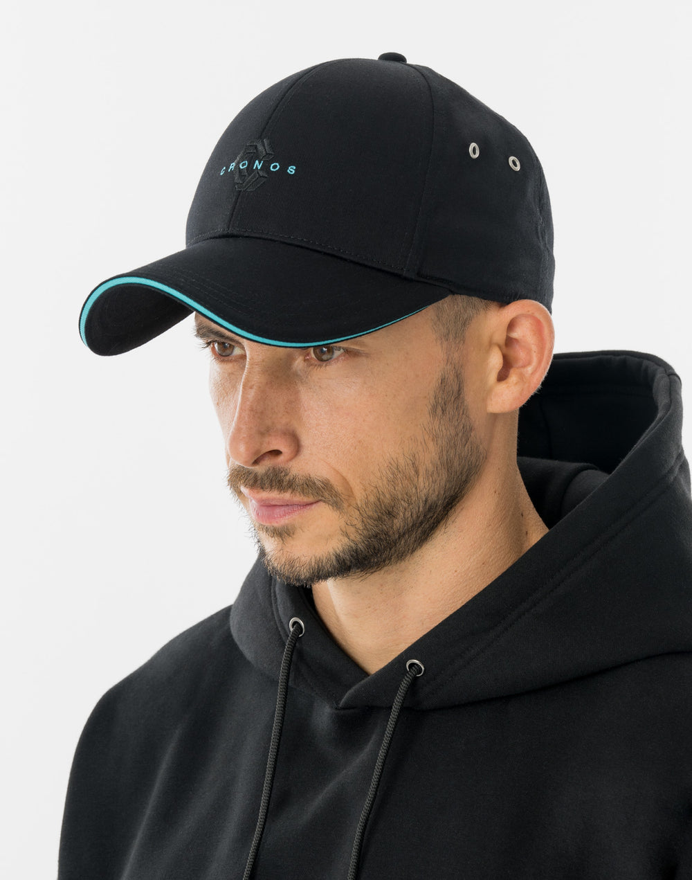 CRONOS METAL STRAP CAP [BLACK×T.BLUE]