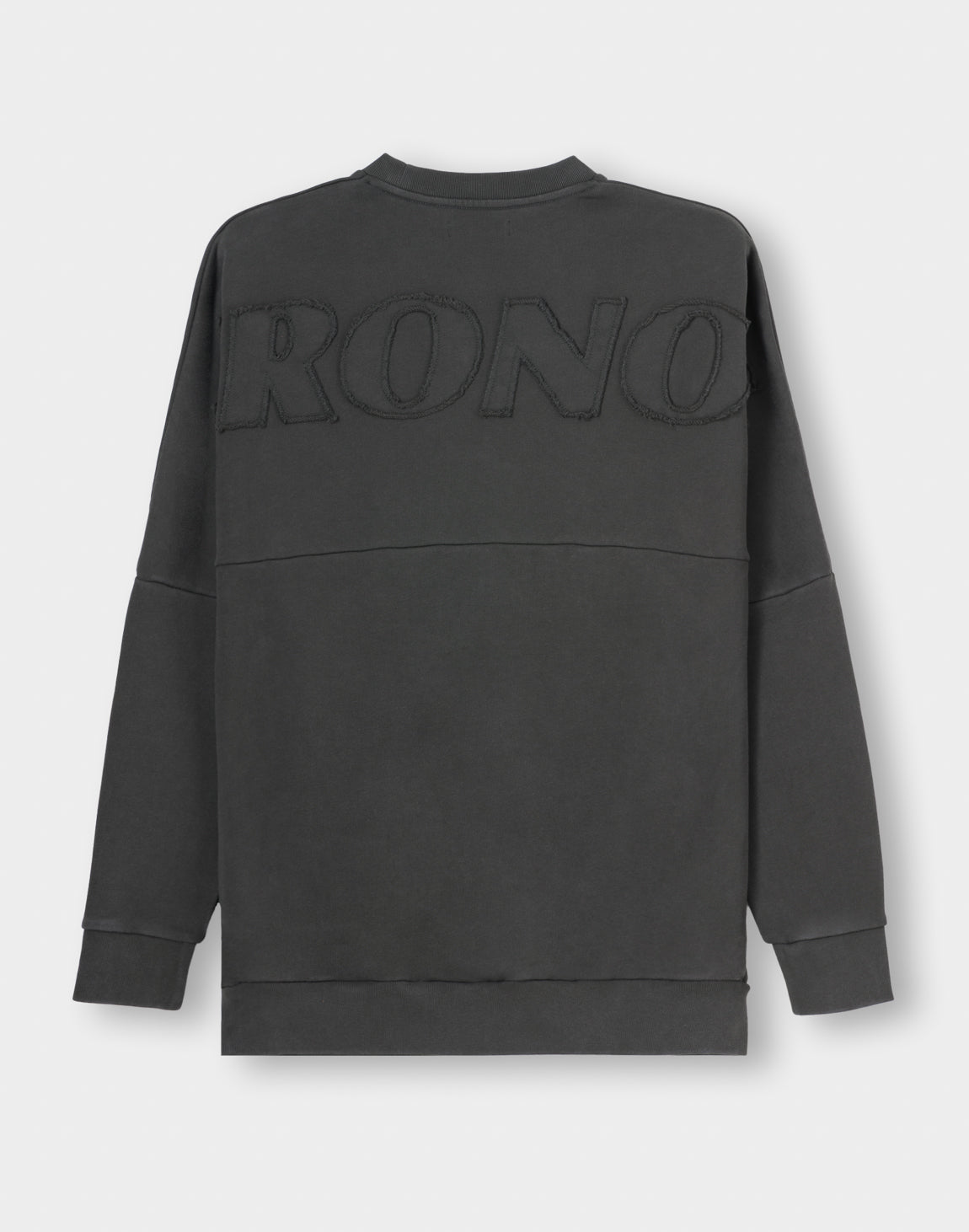 【新品】CRONOS Patchwork long sleeveT BLACK CRONOS PATCHWORK SWEAT【V BLACK】