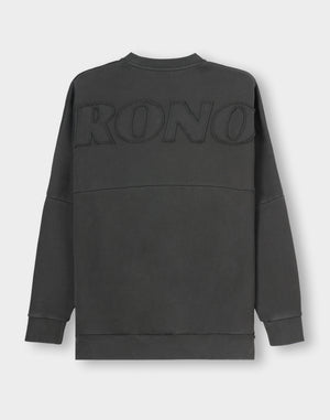 CRONOS PATCHWORK SWEAT【V BLACK】