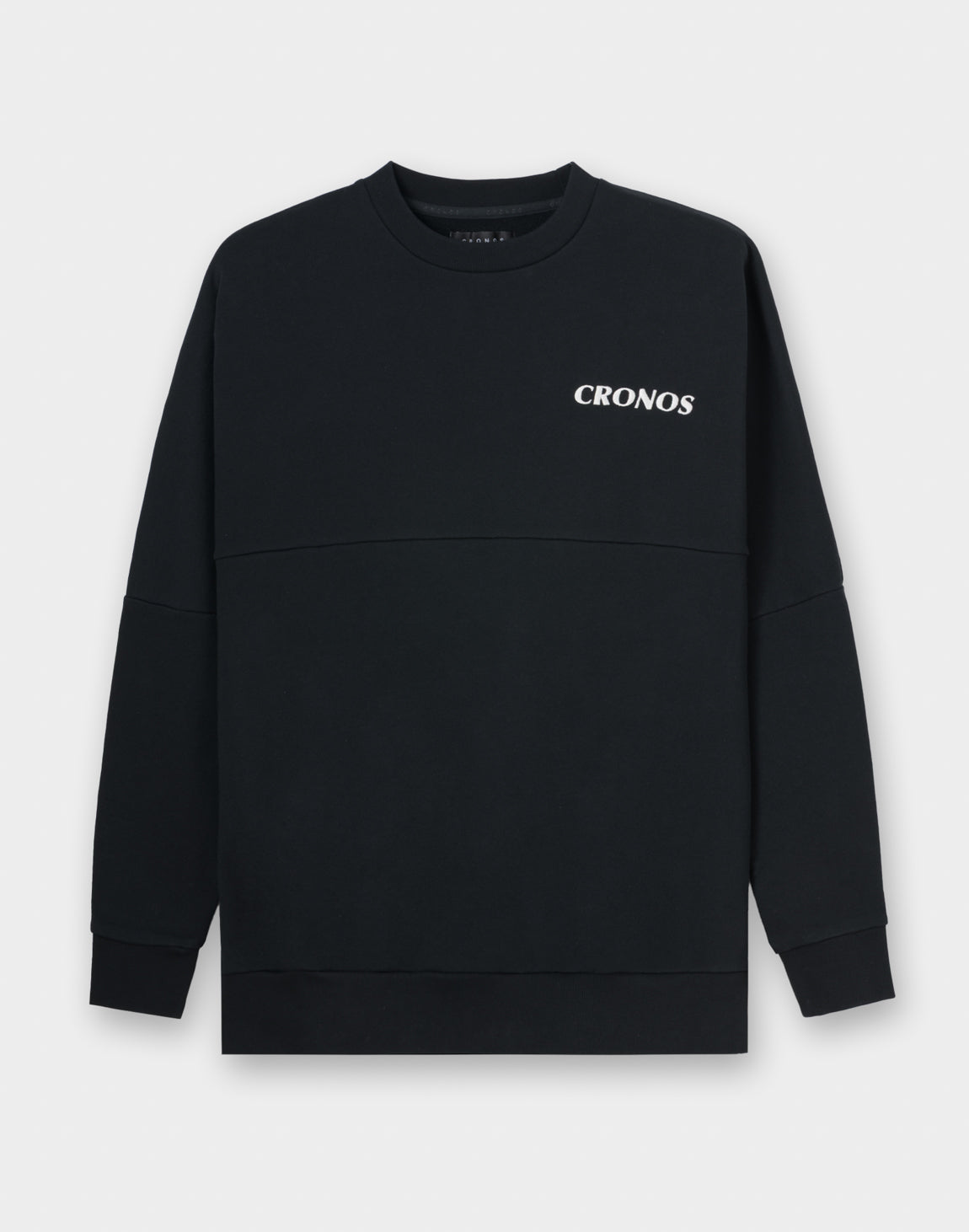 【新品】CRONOS Patchwork long sleeveT BLACK CRONOS PATCHWORK SWEAT【BLACK】