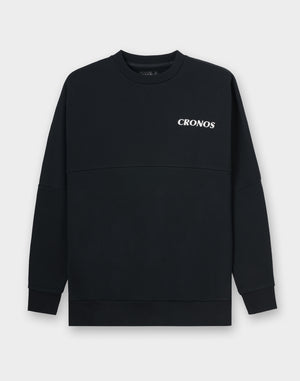 CRONOS PATCHWORK SWEAT【BLACK】