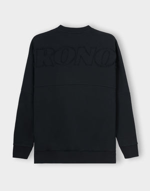 CRONOS PATCHWORK SWEAT【BLACK】