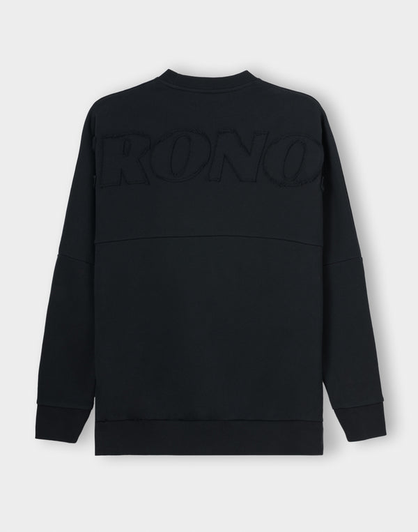CRONOS PATCHWORK SWEAT【BLACK】