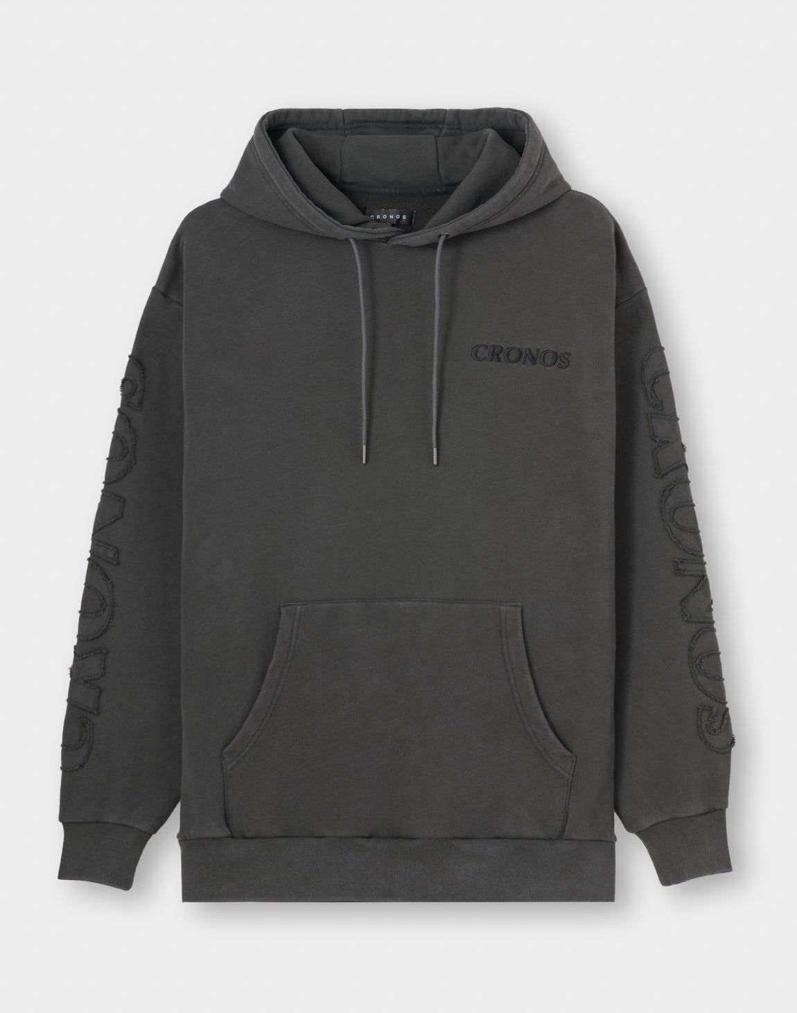 CRONOS PATCHWORK HOODIE【V BLACK】