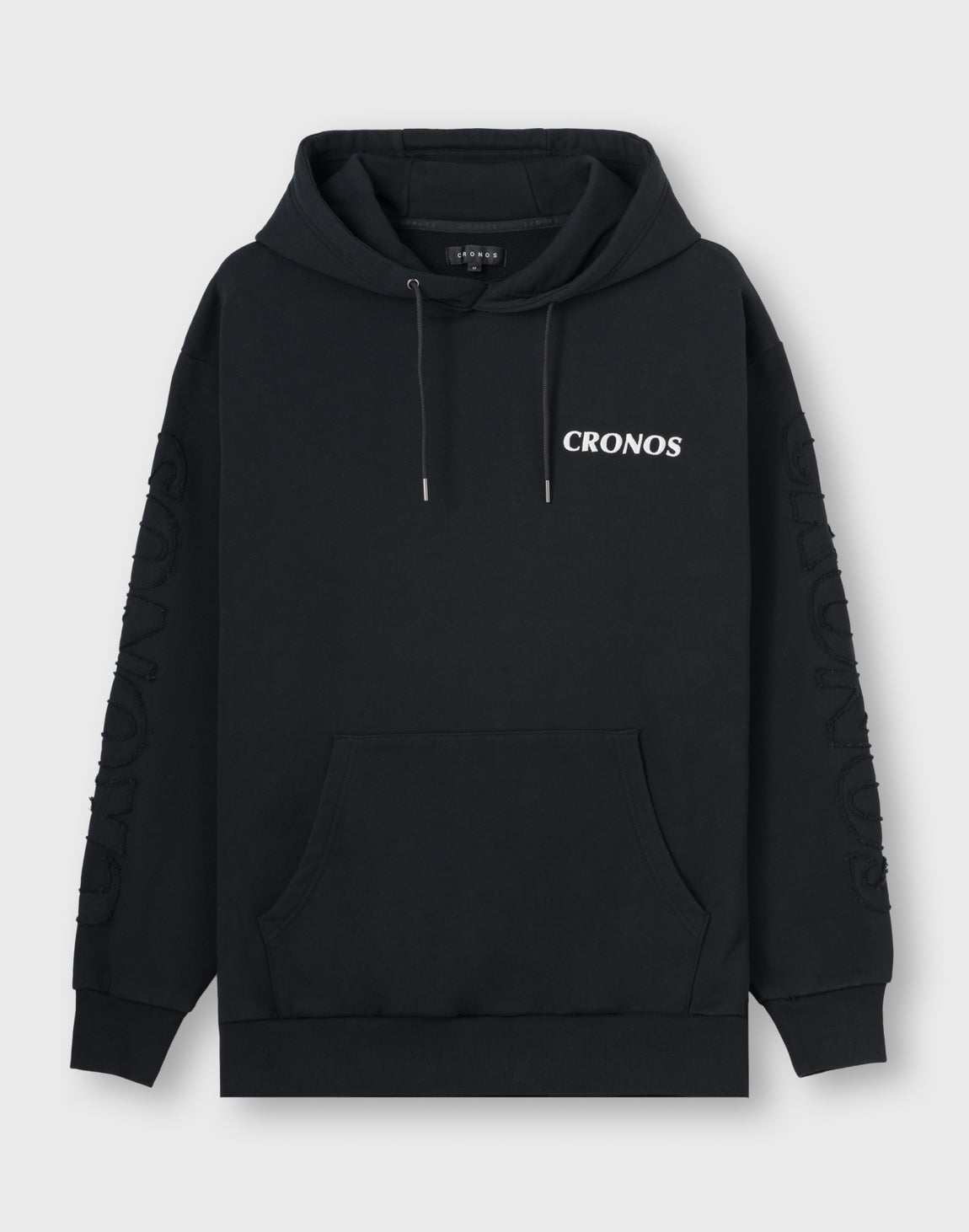 CRONOS PATCHWORK HOODIE【BLACK】