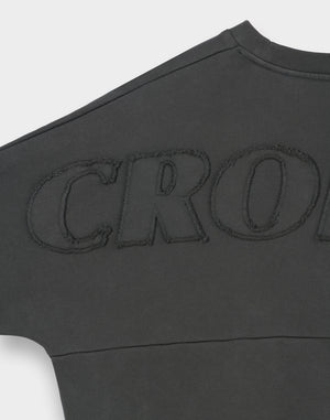 CRONOS PATCHWORK SWEAT【V BLACK】