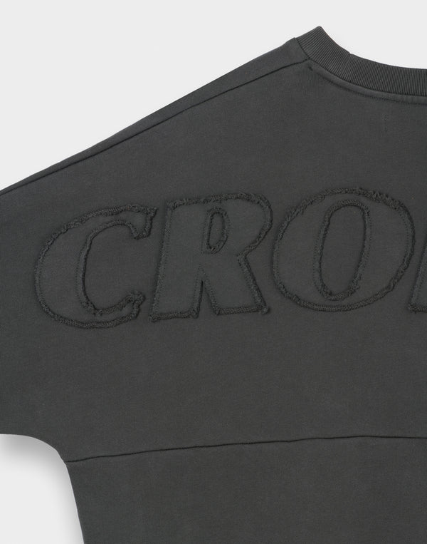 CRONOS PATCHWORK SWEAT【V BLACK】