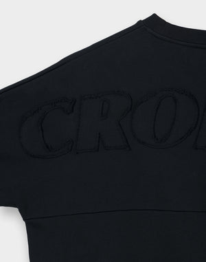 CRONOS PATCHWORK SWEAT【BLACK】