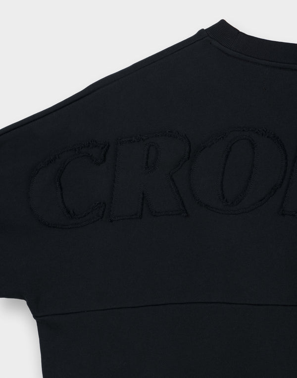 CRONOS PATCHWORK SWEAT【BLACK】