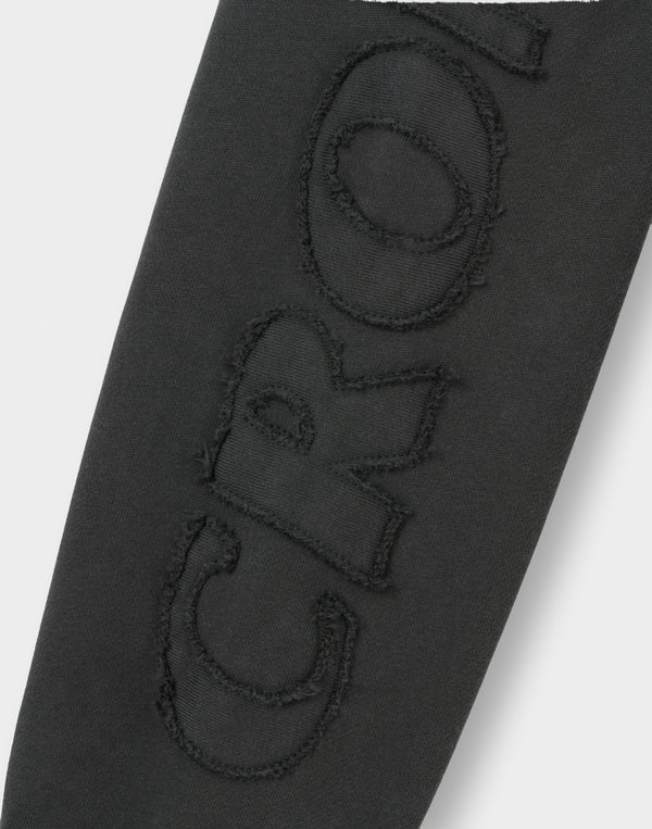 CRONOS PATCHWORK HOODIE【V BLACK】