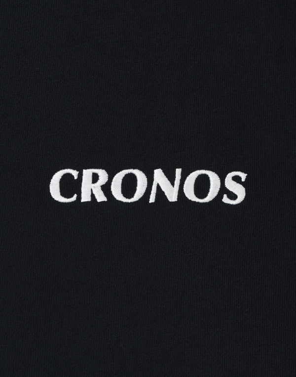 CRONOS PATCHWORK HOODIE【BLACK】