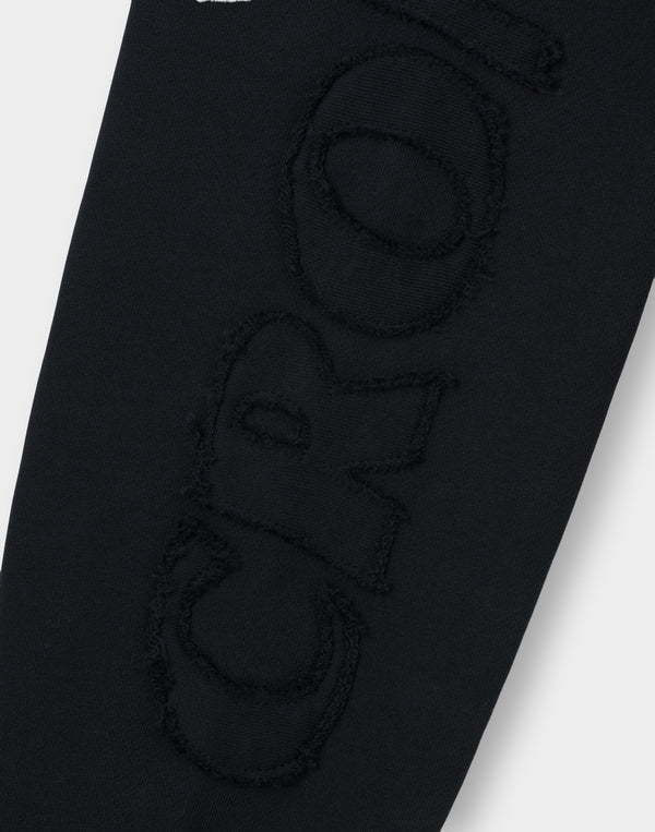 CRONOS PATCHWORK HOODIE【BLACK】