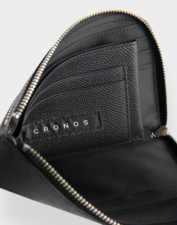 CRONOS × SALON DE ALPHARD Atelier Heritage Half Wallet【BLACK】
