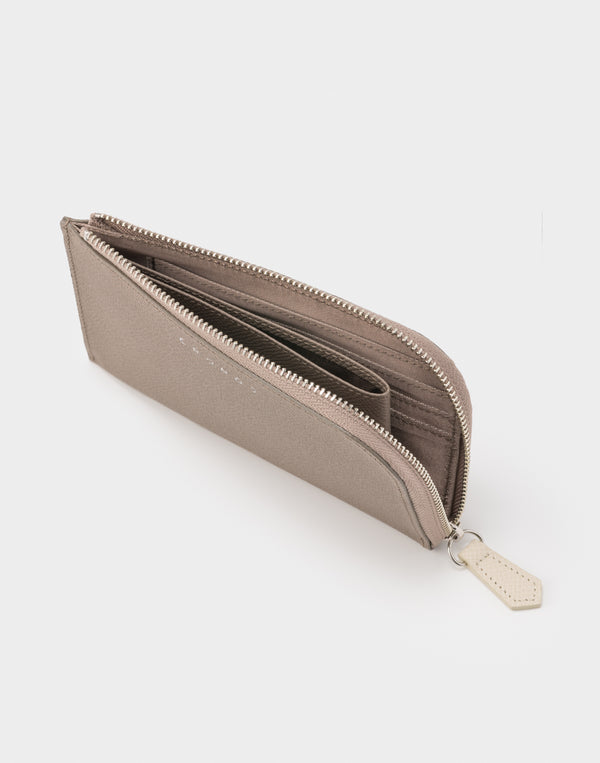 CRONOS × SALON DE ALPHARD Atelier Heritage Half Wallet【TAUPE】