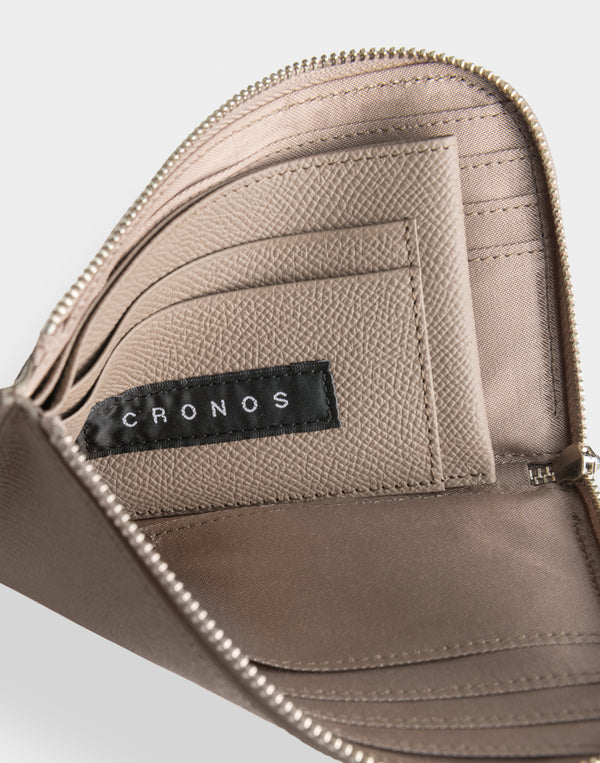 CRONOS × SALON DE ALPHARD Atelier Heritage Half Wallet【TAUPE】