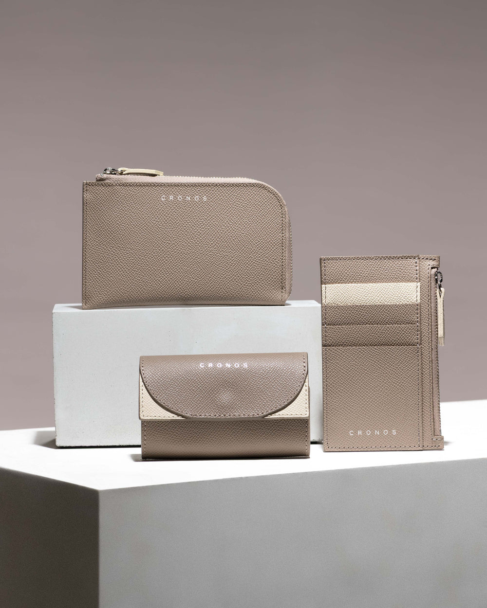 CRONOS × SALON DE ALPHARD Atelier Heritage Key Case【TAUPE】