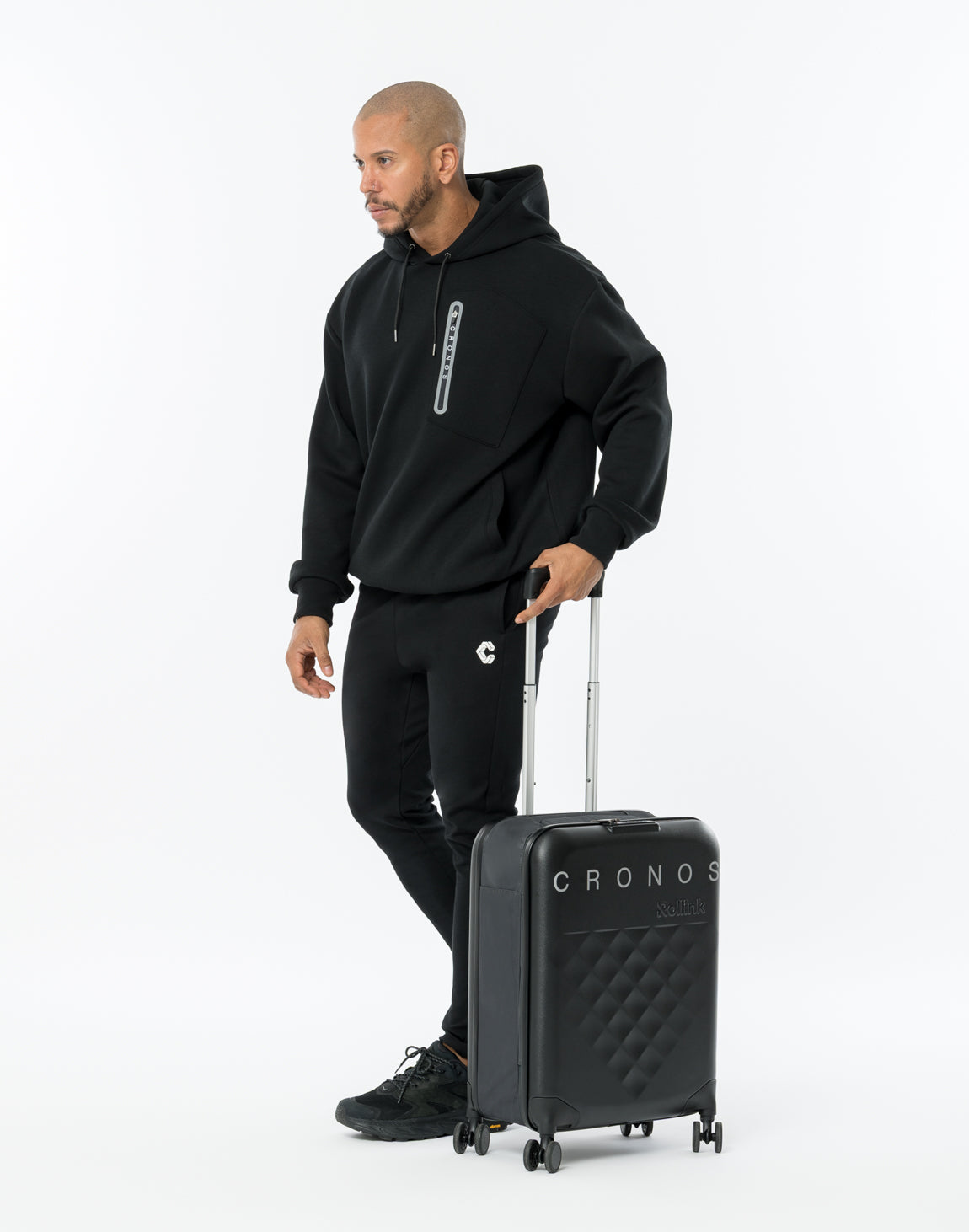 CRONOS × Rollink 360° Spinner Caster 39L スーツケース【BLACK】