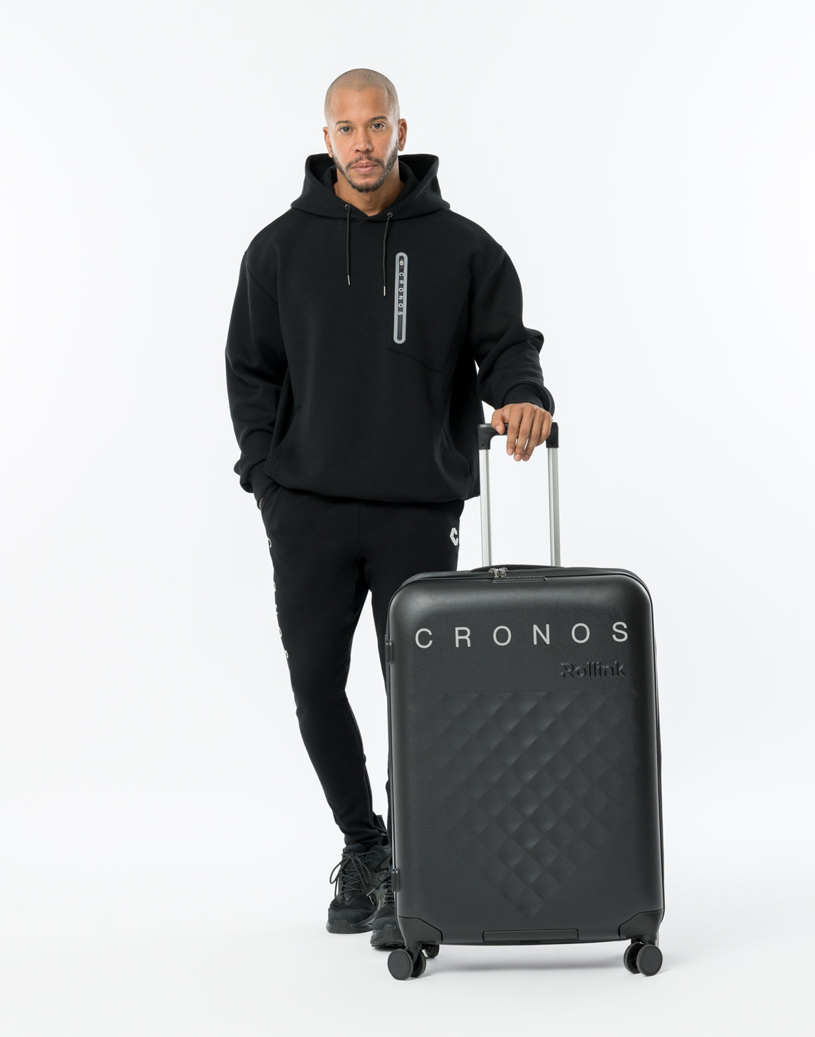 CRONOS × Rollink 360° Spinner Caster 100L スーツケース【BLACK】