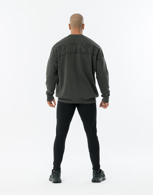 CRONOS PATCHWORK SWEAT【V BLACK】