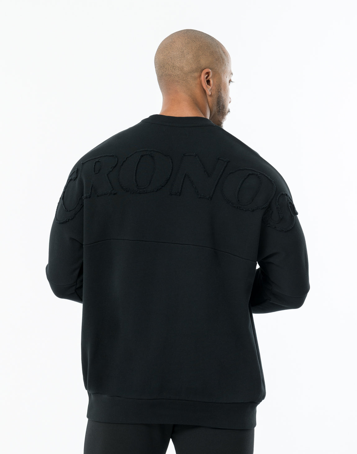 【新品】CRONOS Patchwork long sleeveT BLACK CRONOS PATCHWORK SWEAT【BLACK】