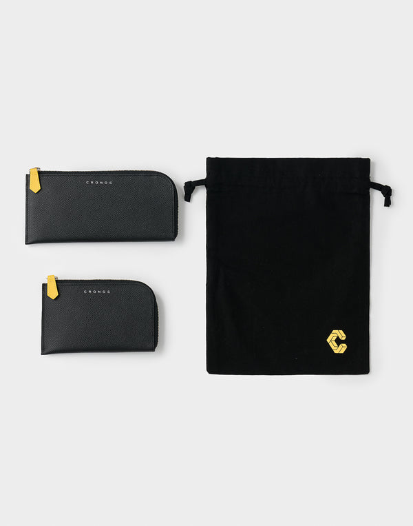 CRONOS × SALON DE ALPHARD Atelier Heritage Half Wallet【BLACK】